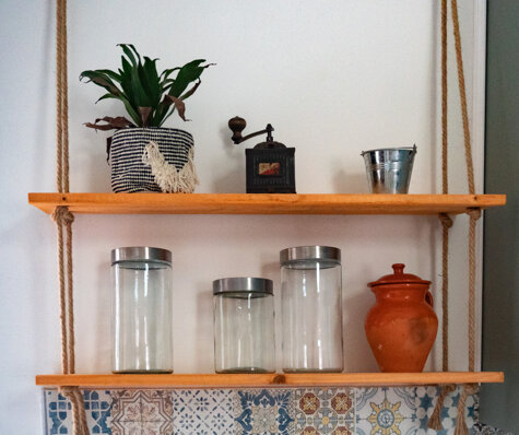 i dettagli della cucina della casa vacanza La dimora di pan