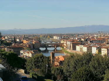 immagine di ponte vecchio da piazzale Michelangelo, Firenze