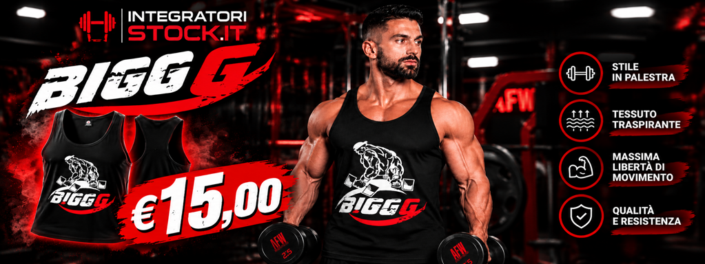 banner promozionale bigg g_ stile e potenza in palestra