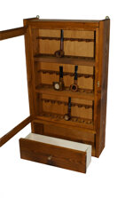 vetrina-portapipe-in-legno-27-posti-con-cassetto