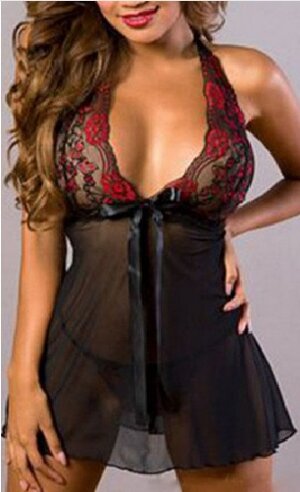 babydoll-sexy-nero-rosso-lingerie-ricami-in-pizzo