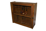 portapipe-vetrina-20-posti-in-legno-noce-rastrelliera