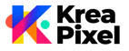 logo krea pixel geometrico multicolore