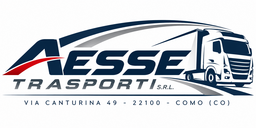 logo aesse trasporti con camion dinamico