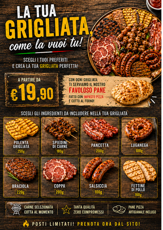 slide crea la tua grigliata