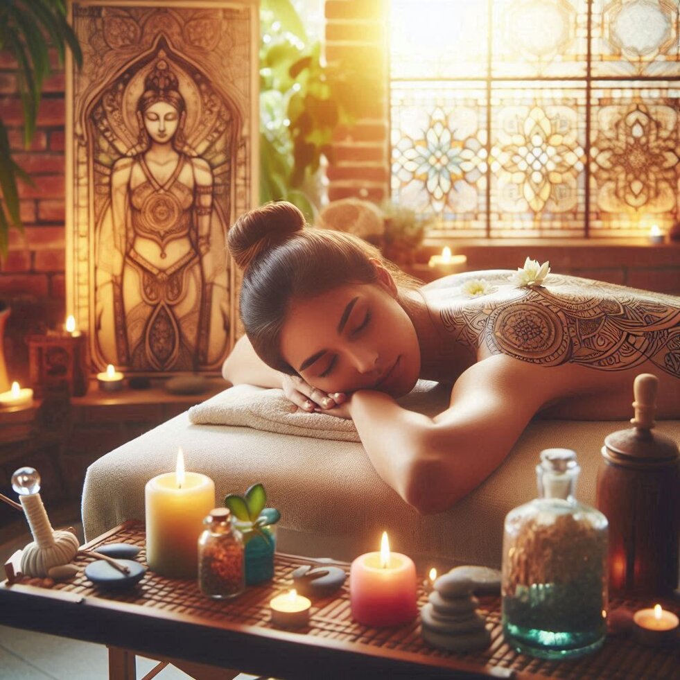 ambiente olistico, luminoso e sereno, massaggio sulla schiena.jpeg ambiente olistico, luminoso e sereno, massaggio sulla schiena.jpeg