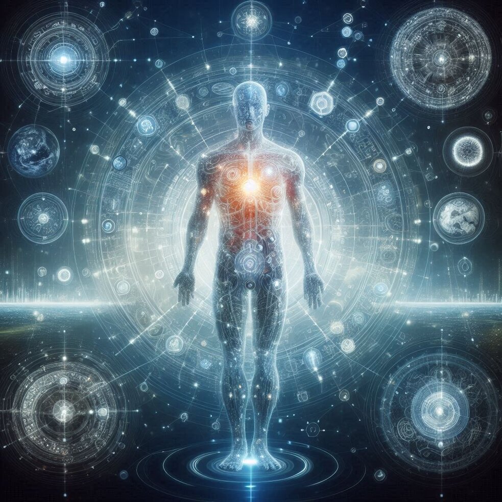 corpo umano con dentro una mappa simbolica, ambiente olistico e luminoso.jpeg corpo umano con dentro una mappa simbolica, ambiente olistico e luminoso.jpeg