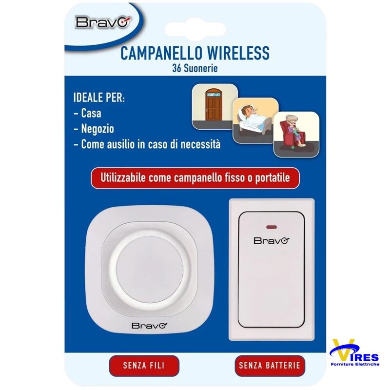 campanello-wireless-senza-fili-ip44-bravo
