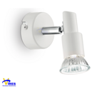 lampada-da-parete-applique-ideal-lux-bianco-lampadina-gu10-3000k-inclusa-slemap1