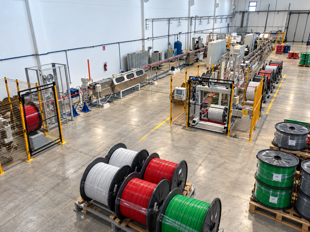 fabbrica di cavi_ linea produttiva automatizzata fabbrica di cavi_ linea produttiva automatizzata