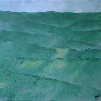 Colline, 2022 Olio su tela, 40x40cm