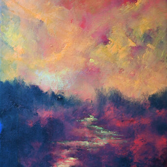 Riflessi, 2017 Olio su tela, 45x60cm