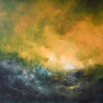 Luce nell'universo, 2020 Olio su tela, 80x120cm