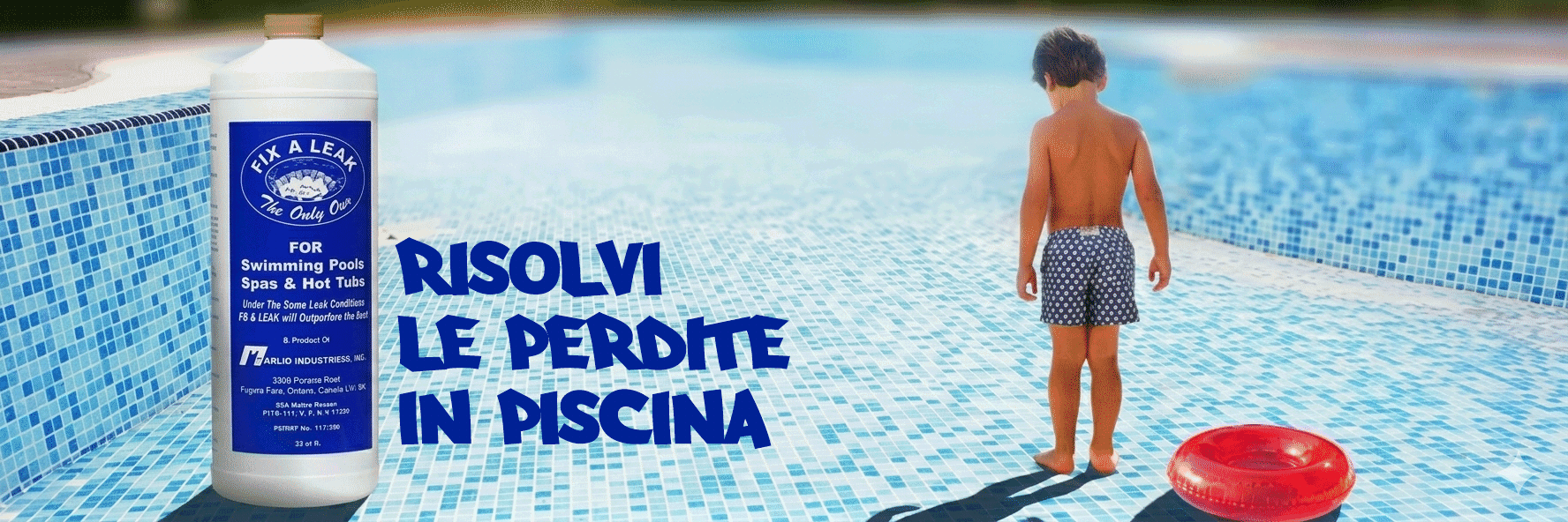 risolvi le perdite in piscina