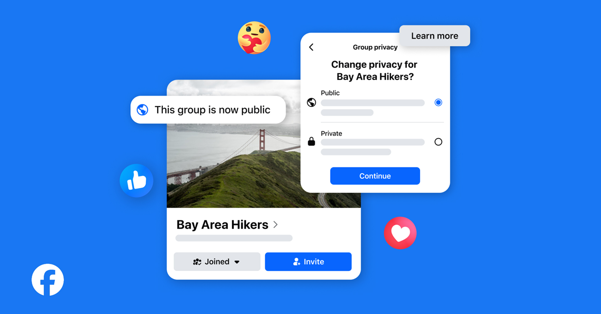 Facebook permette ai gruppi di diventare pubblici senza perdere la privacy dei vecchi post