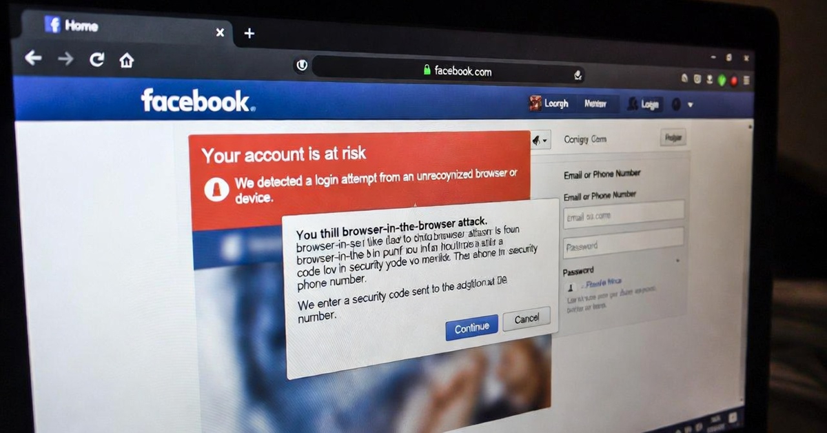 Facebook sotto attacco: aumentano i furti di password con la tecnica “browser-in-the-browser”