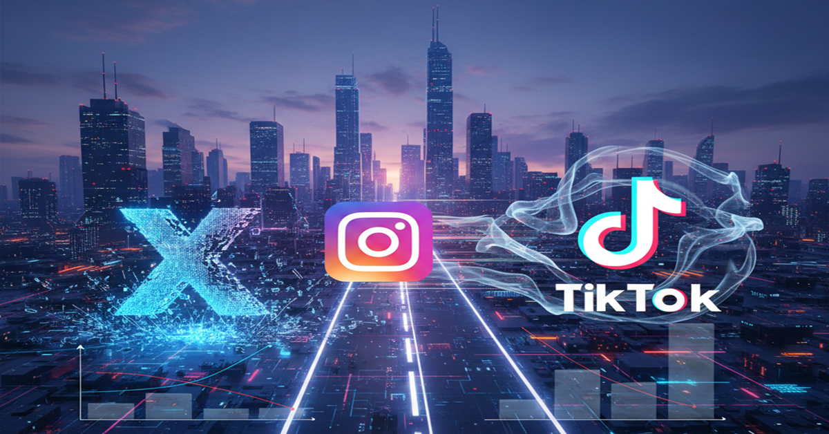 Social, Italia al punto di saturazione: crolla X, rallenta Instagram, tiene TikTok
