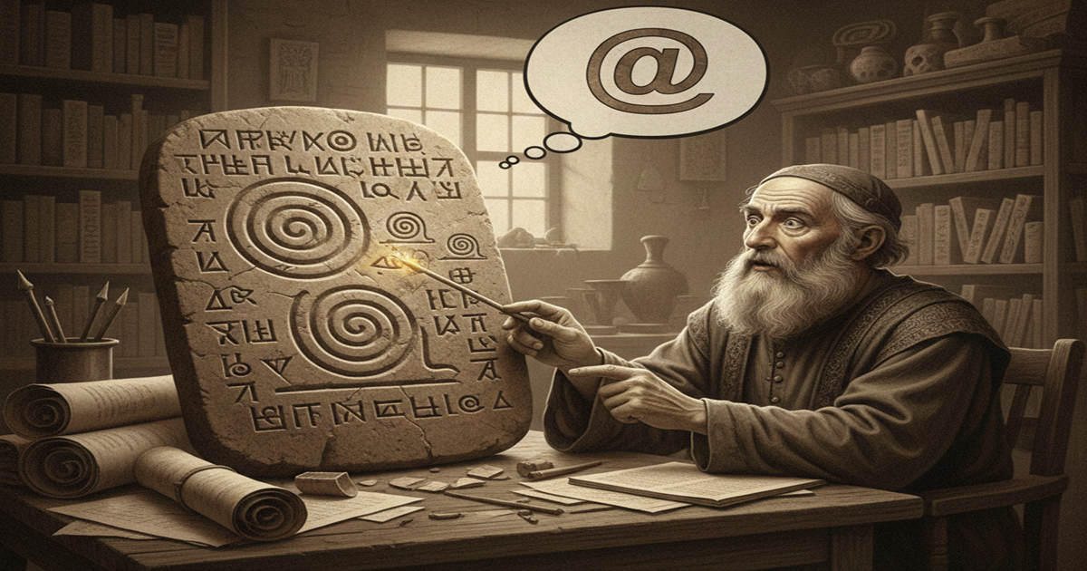 L’origine inaspettata della chiocciola, ben prima dell’era delle email