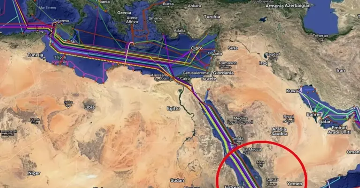 Cosa si sa dei cavi per la trasmissione dati di Internet tagliati nel Mar Rosso?