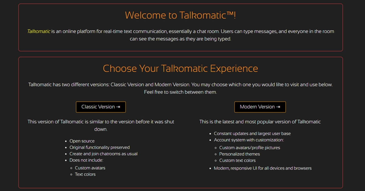 Talkomatic, il primo servizio di messaggistica istantanea