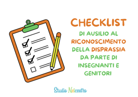 checklist di ausilio al riconoscimento della disprassia da parte di insegnanti e genitori