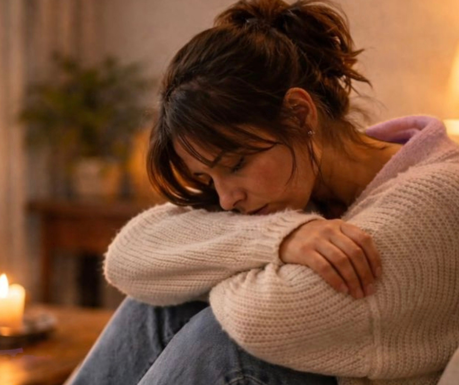 Sai benissimo quanto siano importanti i rituali serali donna stanca e triste sul divano la sera dopo una giornata emotivamente pesante
