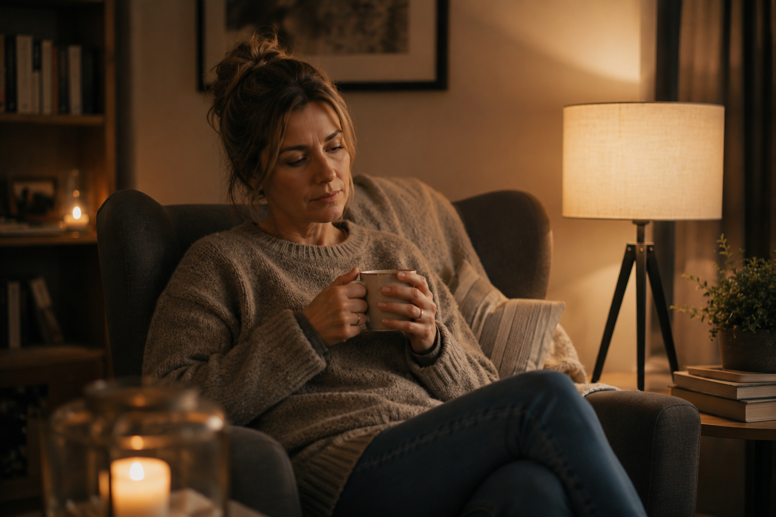 Non sempre il corpo urla Donna dall’espressione stanca e pensierosa che cerca di capire perché non riesce a recuperare energie.