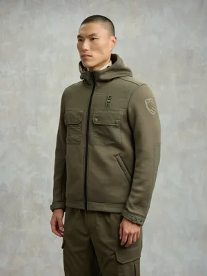 Blauer Felpa Neoprene 2Tke Rodman Cappuccio