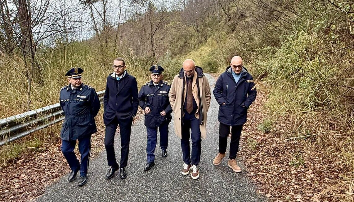 MORMANNO, SOPRALLUOGO DEL PRESIDENTE FARAGALLI: FOCUS SULLA FRANA DELLA SP241