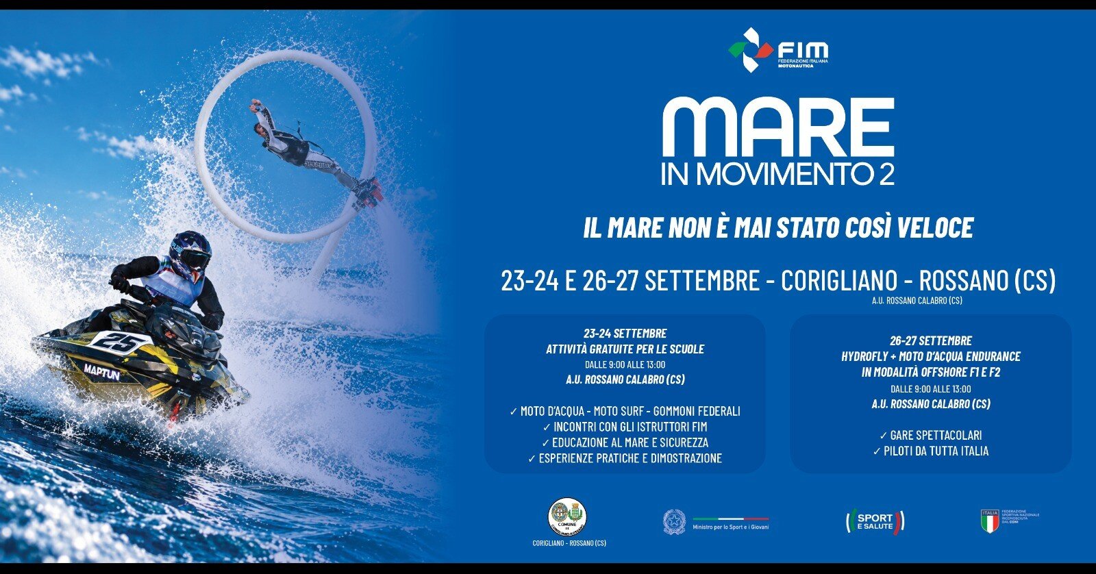 SFIDA SULLE ONDE CON MARE IN MOVIMENTO E MARE IN MOVIMENTO 2: CORIGLIANO-ROSSANO REGINA DEL MARE