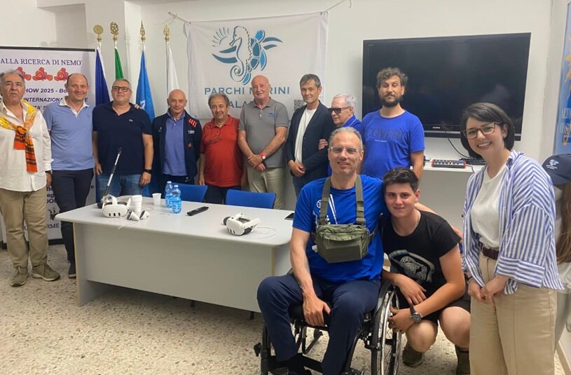 INCLUSIONE, ALLA SECCA DI AMENDOLARA PRIMO BREVETTO SUB PER PERSONA CON DISABILITÀ