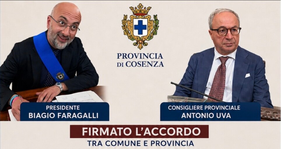 APRIR&Agrave; UNA SEDE DELLA POLIZIA PROVONCIALE NEL CENTRO STORICO DI CORIGLIANO: FIRMATO L&rsquo;ACCORDO