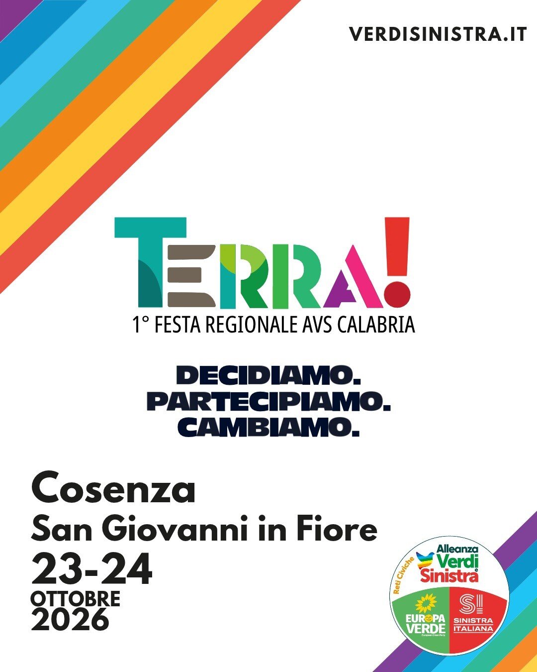 Prima Festa di Avs Calabria, due giorni per rimettere al centro i territori.