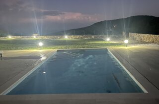 piscina vista notturna piscina vista notturna