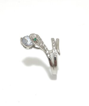anello-in-acciaio-modello-serpente-doppio-giro