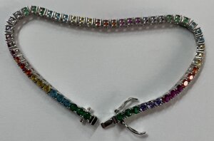 braccialetennis-multicolor-3-mm-in-argento-925