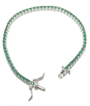 bracciale-tennis-verde-2-mm-in-argento-925