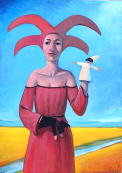 claudio giulianelli - the law of if and but - oil on canvas 70 x 50 cm 2025.jpeg