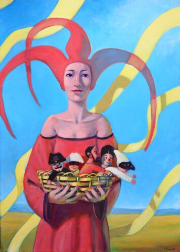 claudio giulianelli - il volo di pulcinella olio su tela cm 70 x 50 2024.jpeg claudio giulianelli - il volo di pulcinella olio su tela cm 70 x 50 2024.jpeg