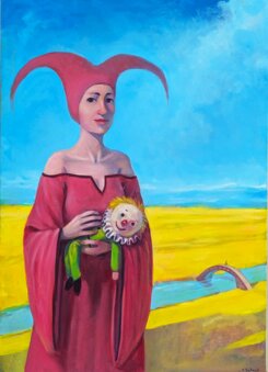 claudio giulianelli all'ombra dell'ultimo sole olio su tela cm 70 x 50 2025.jpeg