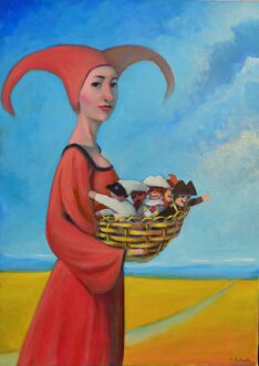 claudio giulianelli - today i escape - oil on canvas 70 x 50 cm 2024.jpeg