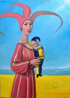 claudio giulianelli - la città è ancora lontana - olio su tela clm 70 x 50 2024.jpeg