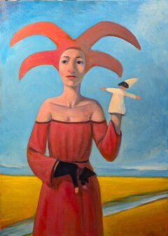 claudio giulianelli - the law of if and but - oil on canvas 70 x 50 cm 2025.jpeg