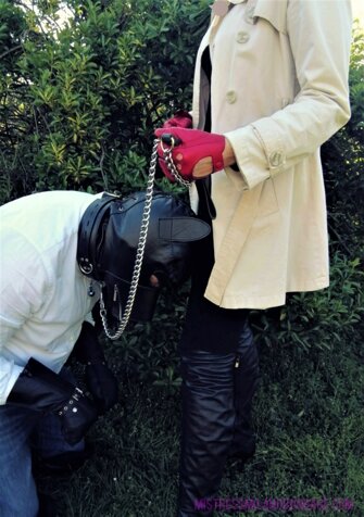 schiavo portato al parco