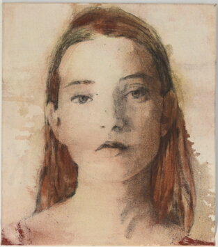 senza titolo, 2025 bitume e carboncini su tela 36x41cm.jpeg