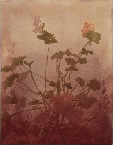 allo schiudersi dell'alba, bitume acrilico e olio su tela, 46x36cm 2024 archiv mg 7784.jpeg