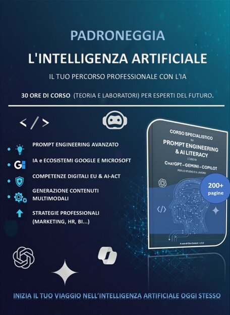 Corso certificazione Prompt Engineering per IA Generativa