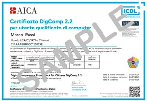 Certificato CIAD DigComp rilasciato dal Test Center accreditato di Nepi (VT) Certificato CIAD DigComp rilasciato dal Test Center accreditato di Nepi (VT)