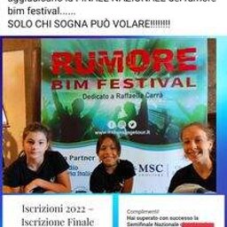 Si vola per la finale....Igea Marina Rumore Bim Festival anno 2021