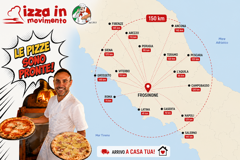 mappa ristretta a 150 km